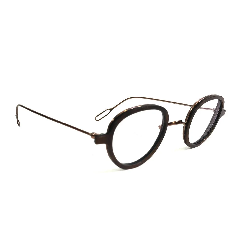 Morgenthal Frederics Eyeglasses Frames OPUS 154 Genuine Horn Titanium 45-24-144